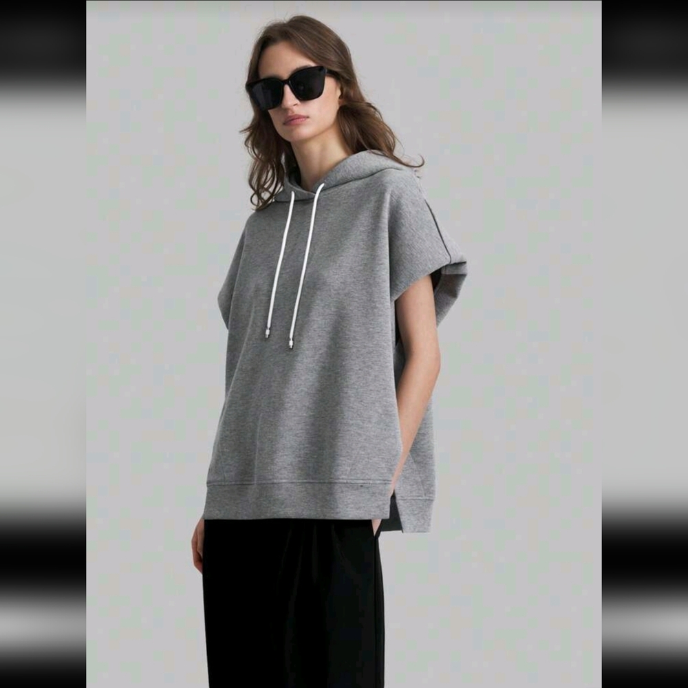 Gray Oversized Women's Hoodie – New, Fits M & L